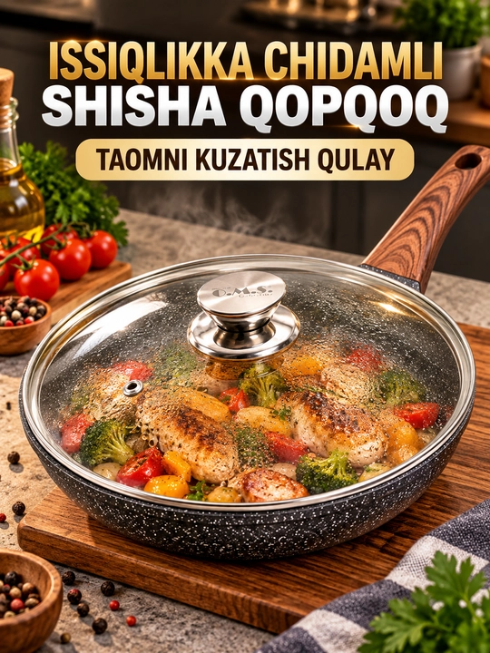 O.M.S 15002 tova 26 sm, qopqoqli, granit yopishmaydigan qoplama