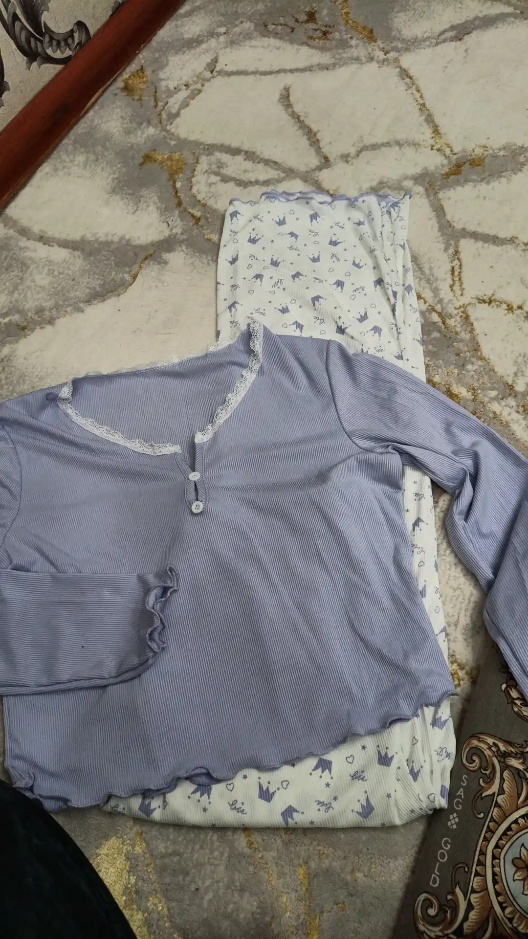 Ayollar pijamasi shim va top bilan, uy kiyimi, ayollar va qizlar uchun kiyim