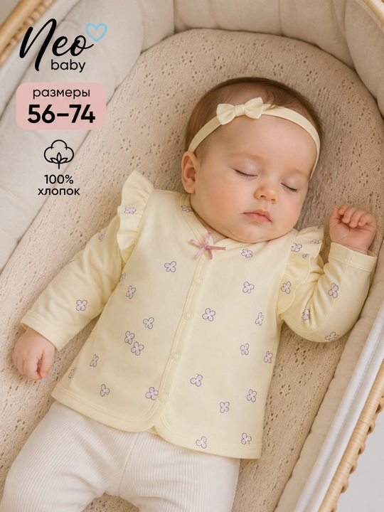 Qizlar koftachasi, Neo baby, 100% paxta - 