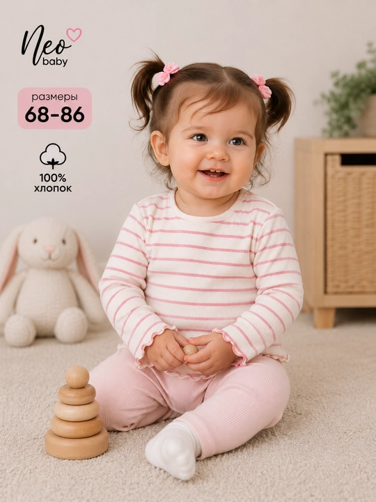 Qizlar koftachasi, Neo baby, 100% paxta - 