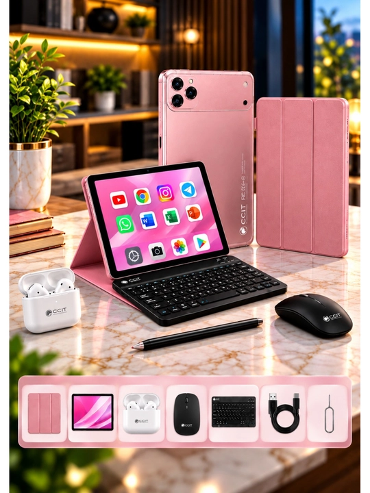 Планшет CCIT Tab G17 Pro 12/256 ГБ, 10,1 дюйма, Android 15, 4G/5G, с клавиатурой - 
