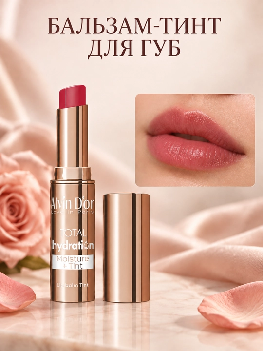 Alvin D’or TOTAL HYDRATION MOISTURE+Tint namlovchi lab balzam-tinti - 