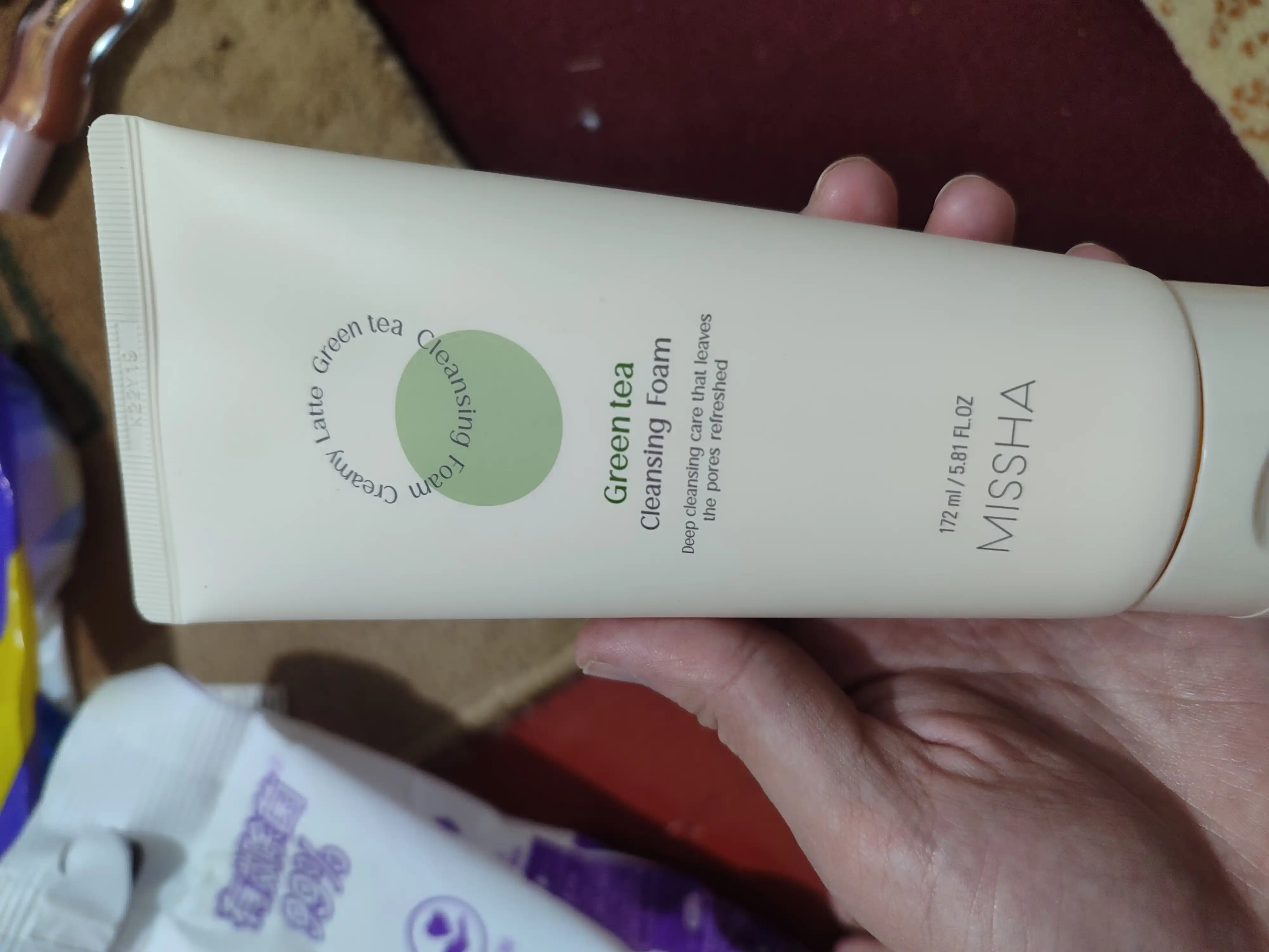 Пенка для умывания MISSHA CREAMY LATTE GREEN TEA CLEANSING FOAM, 172 мл