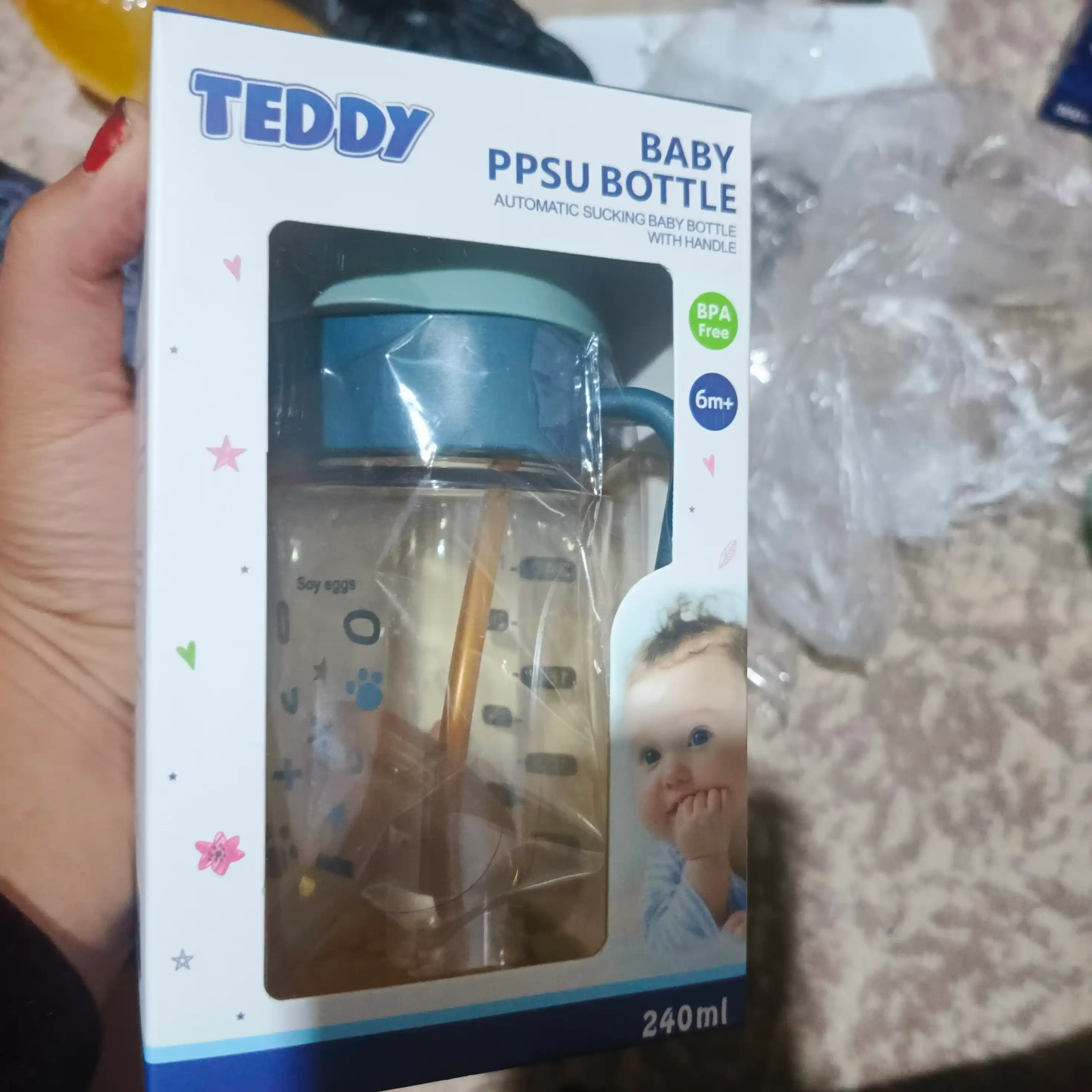 3 oylikdan 6 yoshgacha bo‘lgan bolalar uchun bolalar butilkasi, DouDaner, antikolik