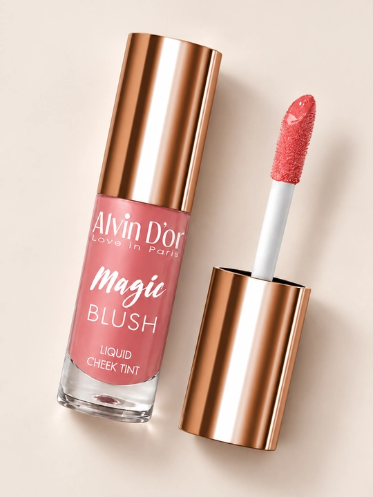 Alvin D’or Magic Blush Liquid AD-48 suyuq rumyana-tinti, jiloli effekt - 