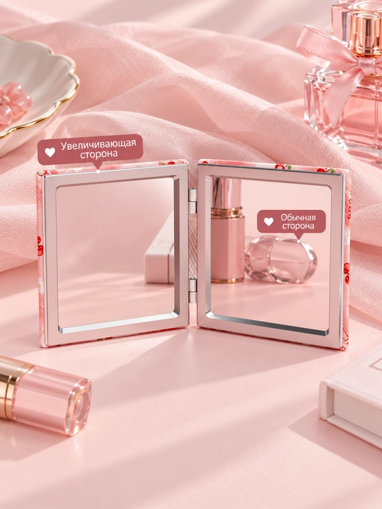 Карманное зеркало с двумя сторонами – компактное и удобное косметическое зеркало