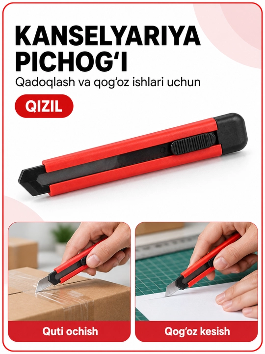 Kantselyariya pichog'i qog'oz va karton uchun, 1+1 aksiyada