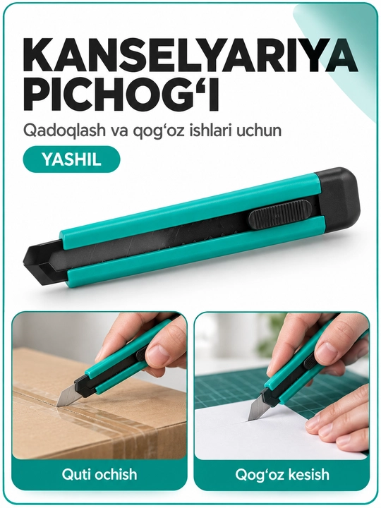 Kantselyariya pichog'i qog'oz va karton uchun, 1+1 aksiyada