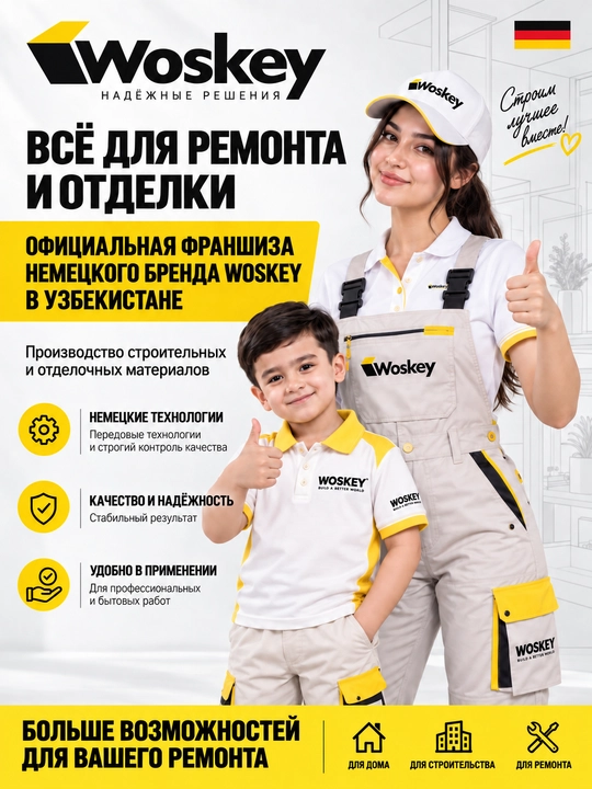 Tashqi va ichki ishlar uchun WOSKEY 703 akril gruntovkasi