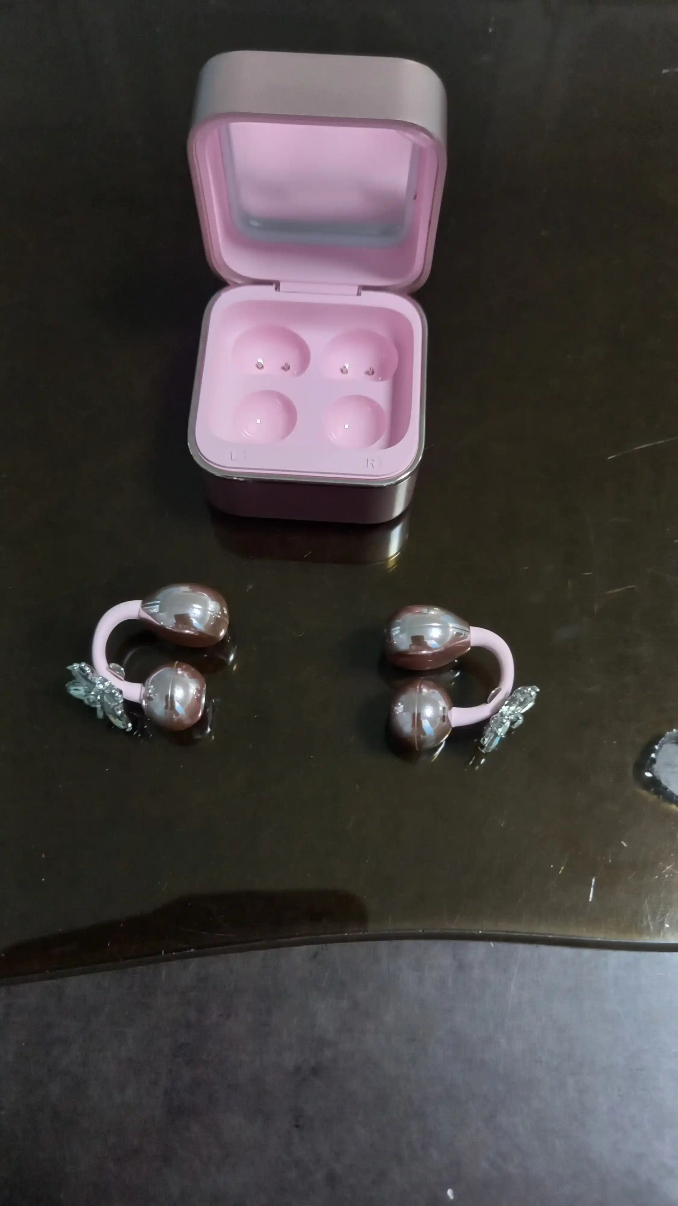 M161 OWS simsiz quloqchin, Bluetooth 6.0, ko‘zguli korpus, ayollar uchun naushnik