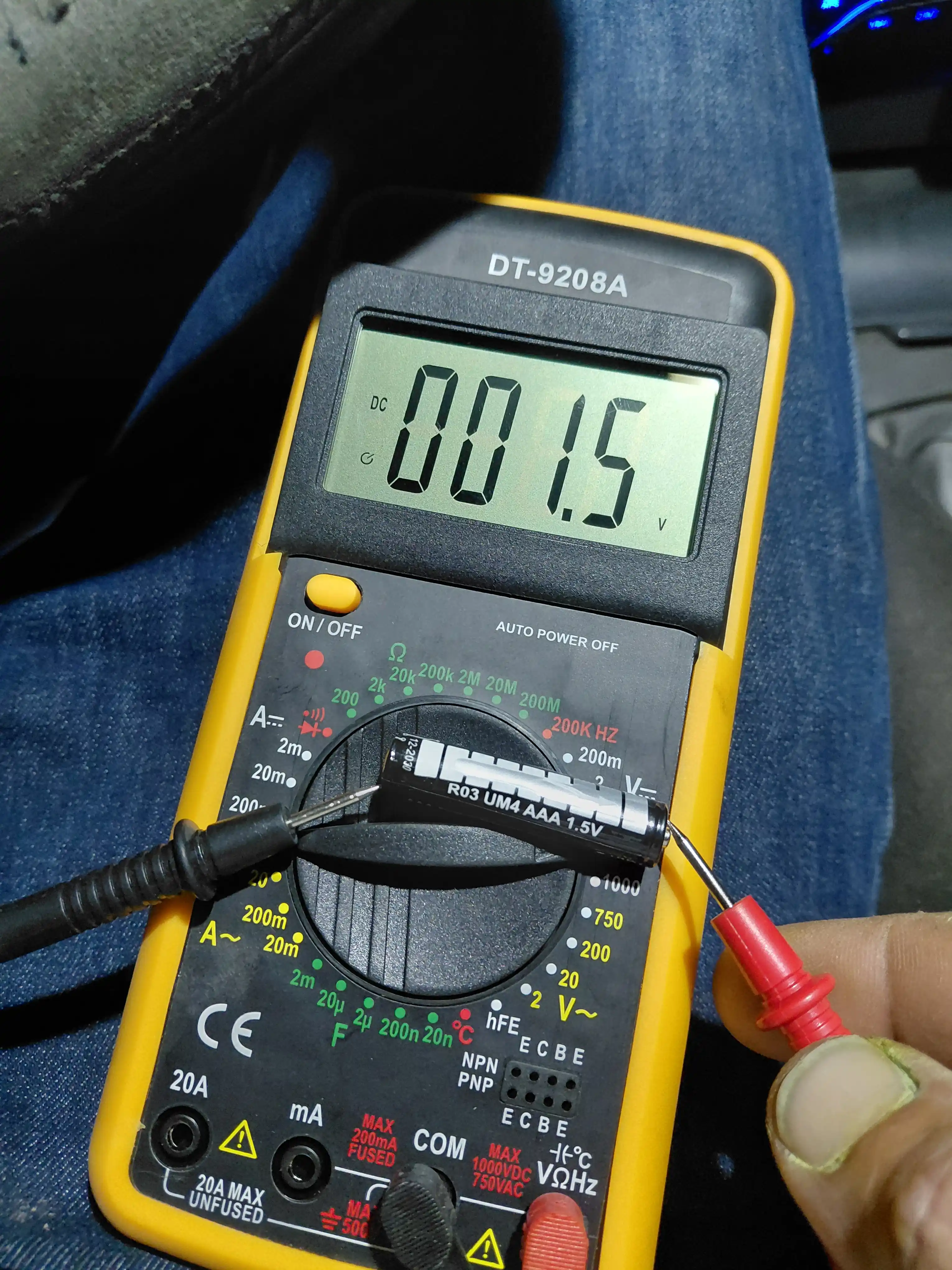 DT-9208A цифровой мультиметр – измеритель напряжения, тока и сопротивления