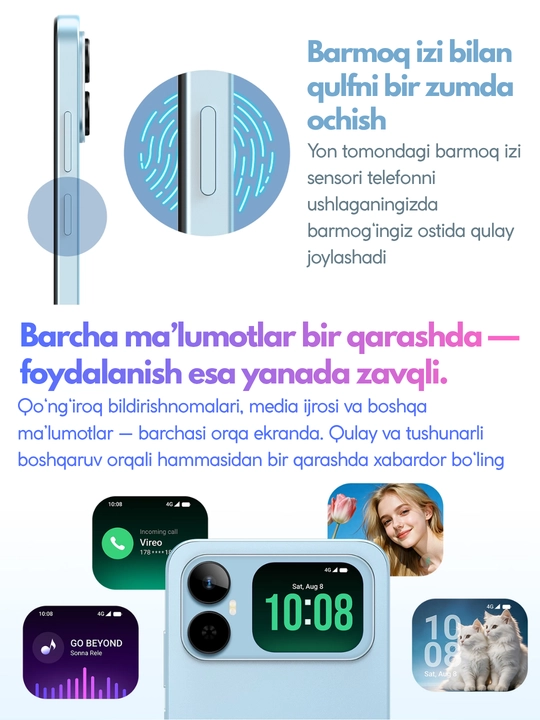 Смартфон Honor X5es,мощный аккумулятор 6000мА·ч,2-SIM-карт,гарантия 1 год