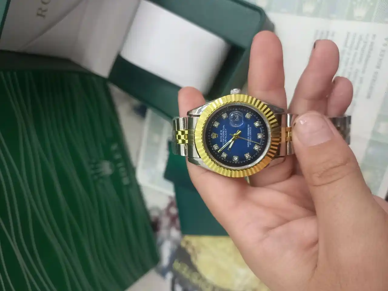 Ayollar qo'l soati Rolex, har qanday uslub uchun, soat - quti - sumka - hujjat va vip kart
