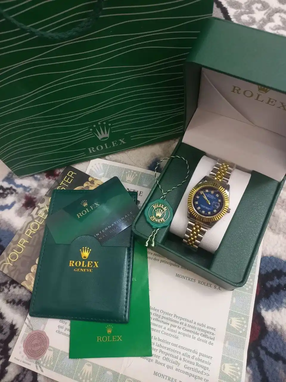 Ayollar qo'l soati Rolex, har qanday uslub uchun, soat - quti - sumka - hujjat va vip kart