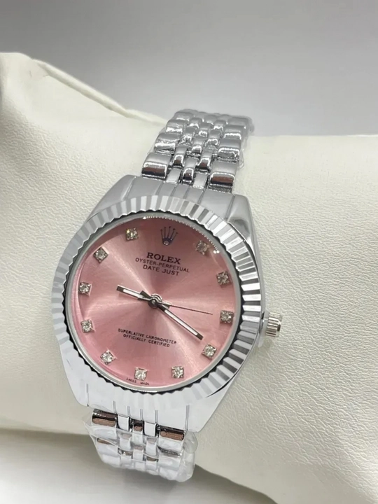 Ayollar uchun qo'l soati, Rolex klassik kvarts, sovg‘a qutisida