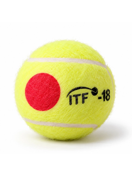Теннисные мячи для детей, облегчённые ITF Stage 3 (Red Dot) — 12 шт