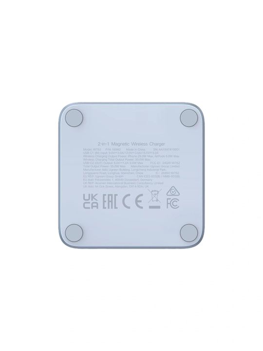 UGREEN Qi2 25Вт Складная магнитная зарядная станция 2-в-1 W752 55960B