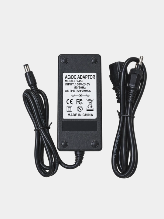 Блок питания 24V — адаптер 24V/5A DC, 50/60Hz, model-2450 - 