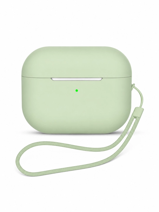 Чехол для AirPods Pro 3, силиконовый защитный чехол, Многоцветный с ремешком - 