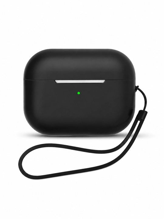 AirPods Pro 3 uchun silikon himoya g‘ilofi, Ko‘p rangli, tasma bilan - 