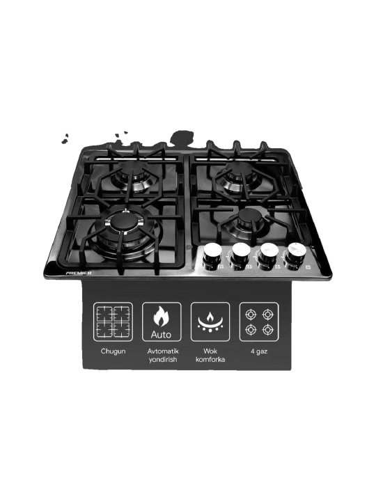 Premier PRM-BH60M3140WC-B 60x60 gaz paneli
