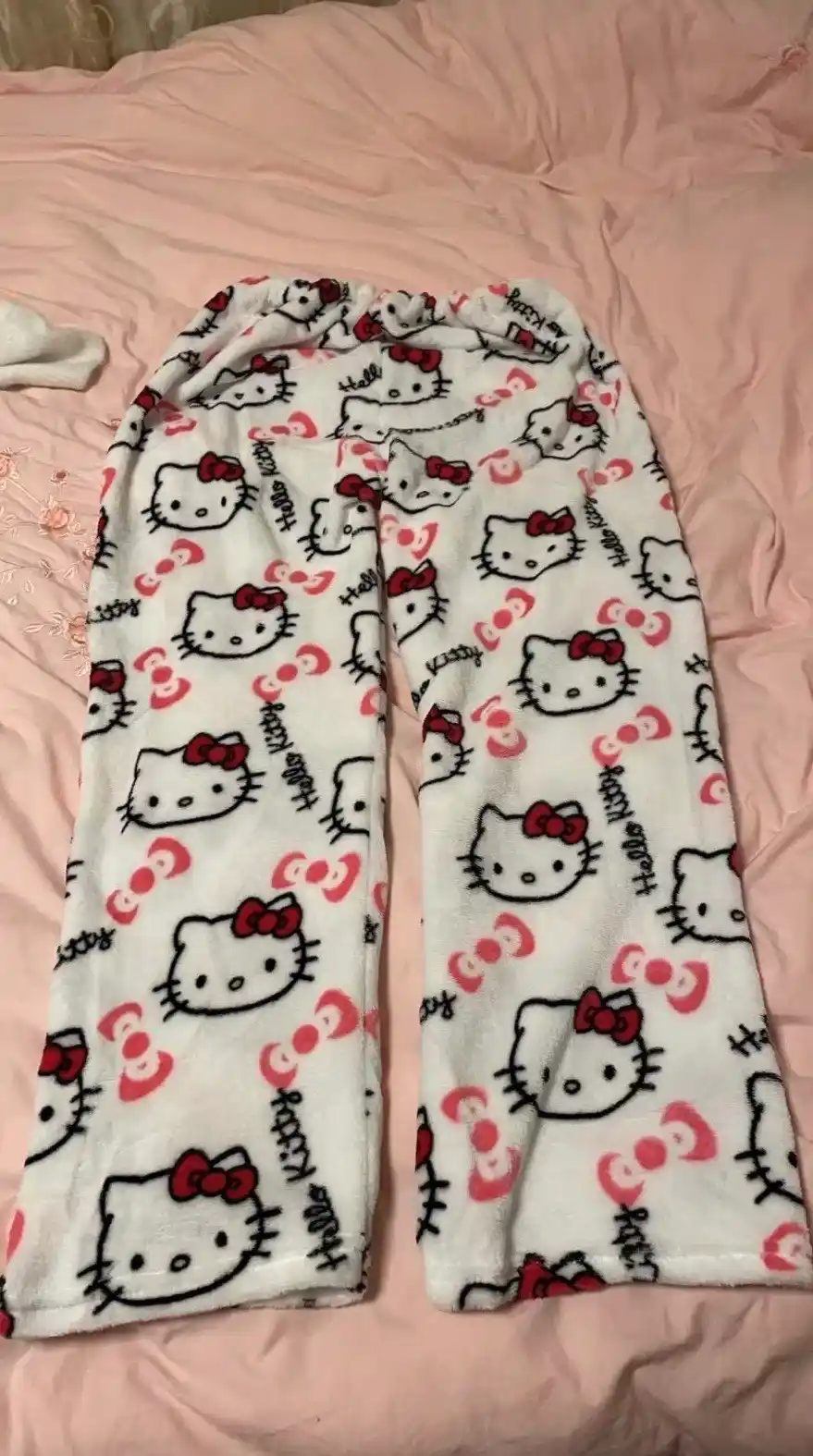 Пижамные штаны Hello Kitty с милым принтом, комфортная домашняя одежда