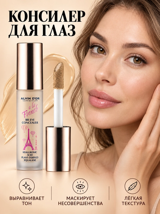 Консилер для глаз Alvin D’or ALF-01 BB Eye Concealer A La French, лёгкая текстура