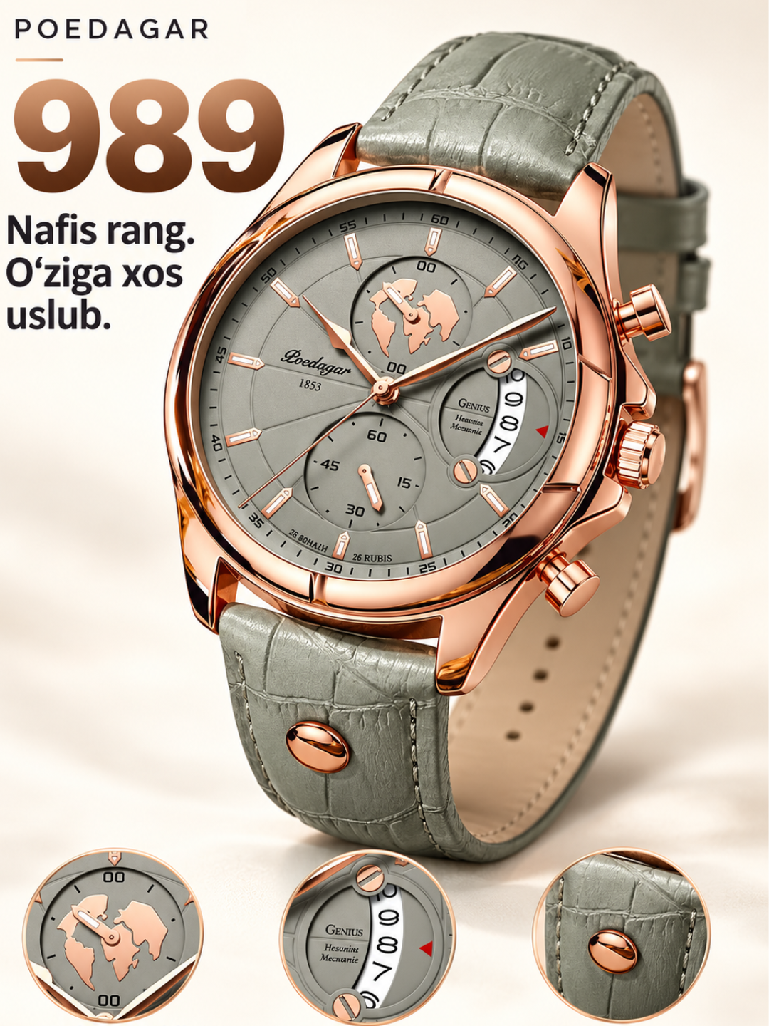 POEDAGAR 989 Luxury qo‘l soati - 