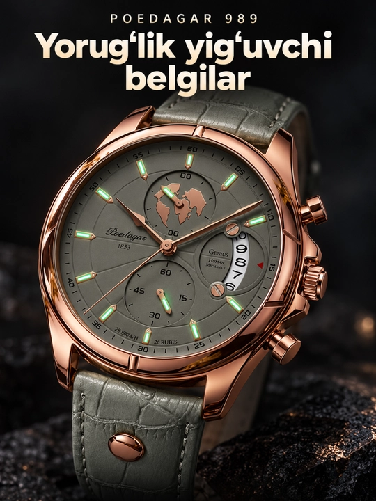 POEDAGAR 989 Luxury часы
