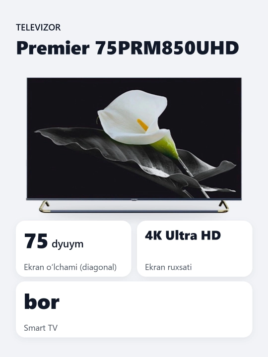 Smart televizor Premier 75PRM850UHD 75"
