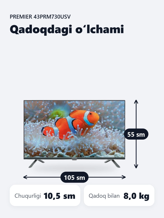 Smart TV Premier 43PRM730USV 43"