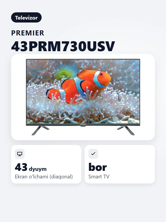 Smart TV Premier 43PRM730USV 43"