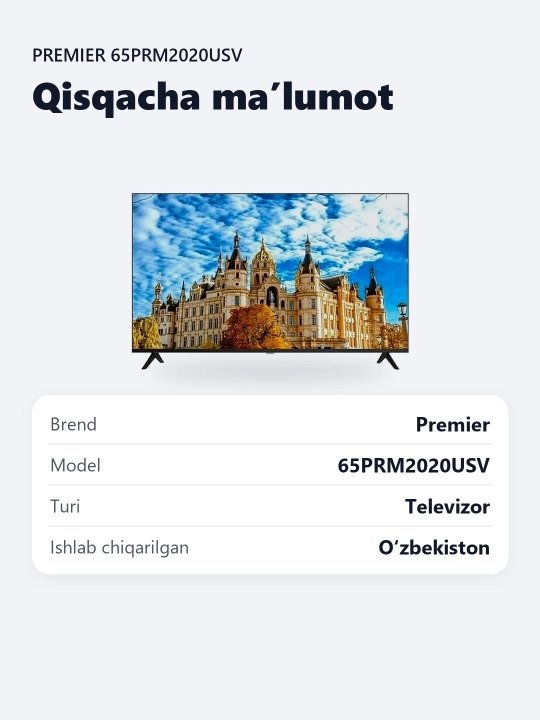 Smart TV Premier 65PRM2020USV 65"