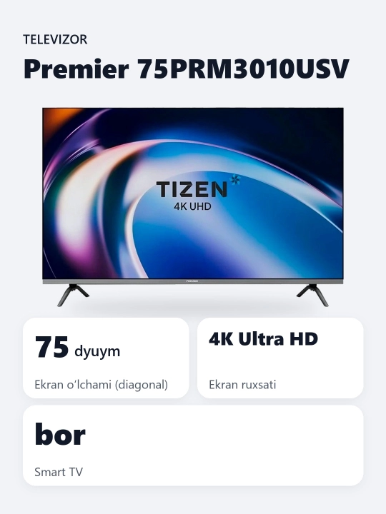 Smart TV Premier 75PRM3010USV 75"