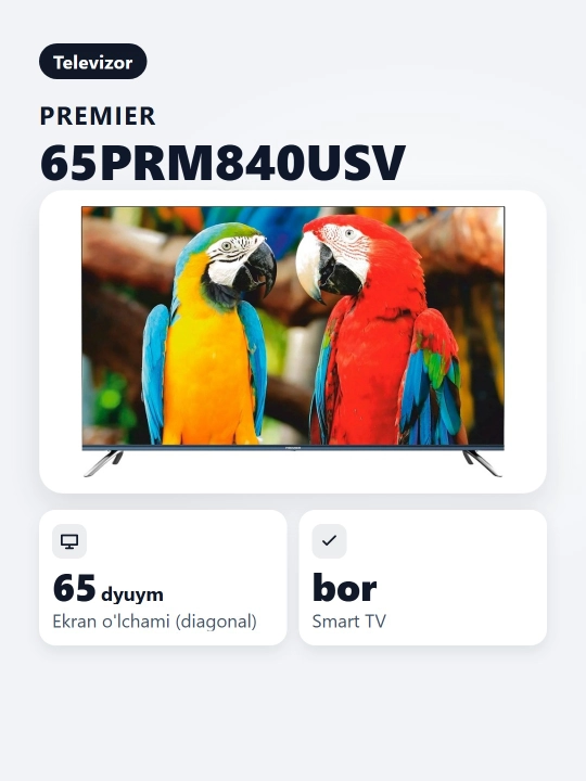 Smart TV Premier 65PRM840USV 65