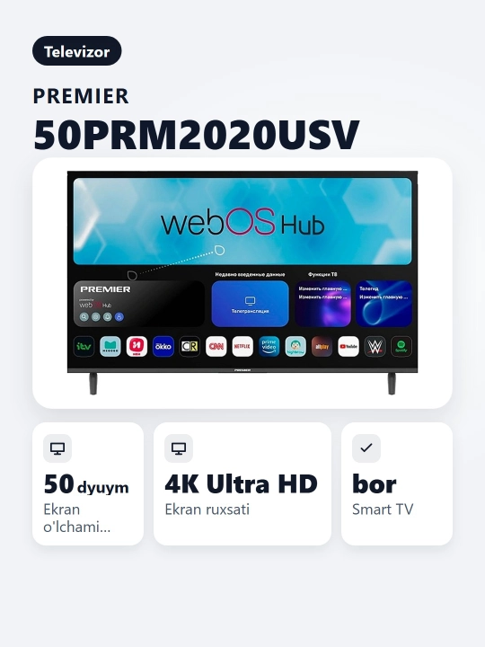Smart TV Premier 50PRM2020USV 50"