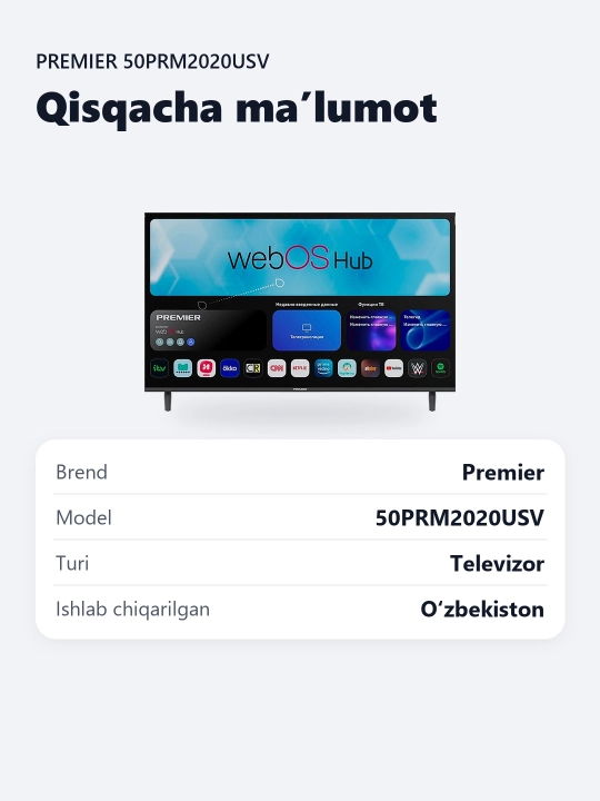 Smart TV Premier 50PRM2020USV 50"