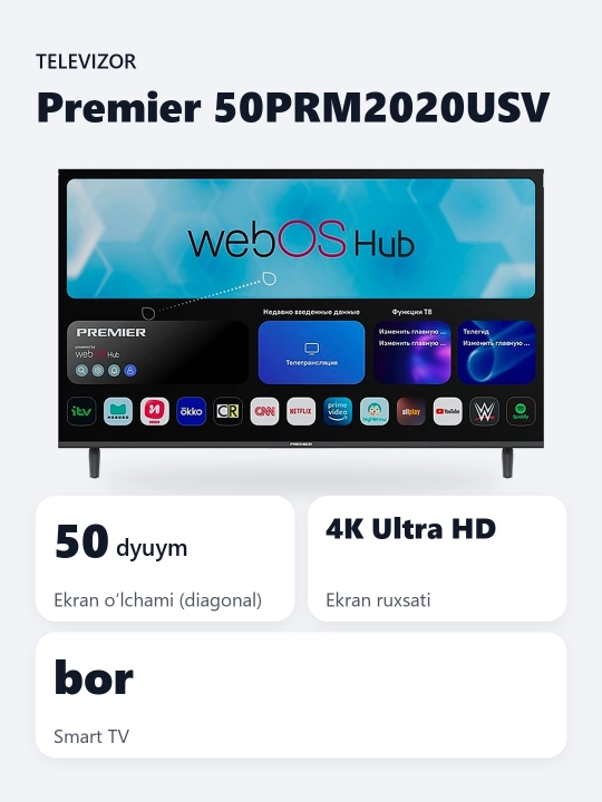 Smart TV Premier 50PRM2020USV 50"