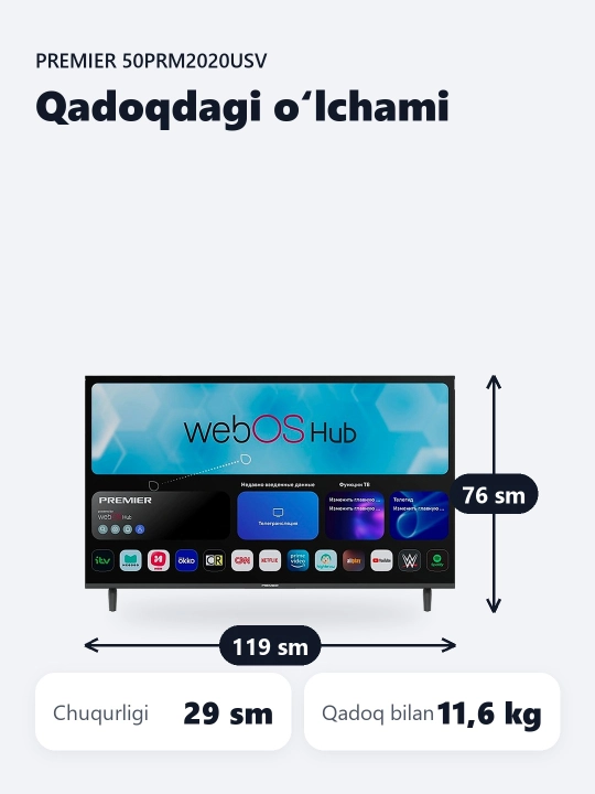 Smart TV Premier 50PRM2020USV 50"