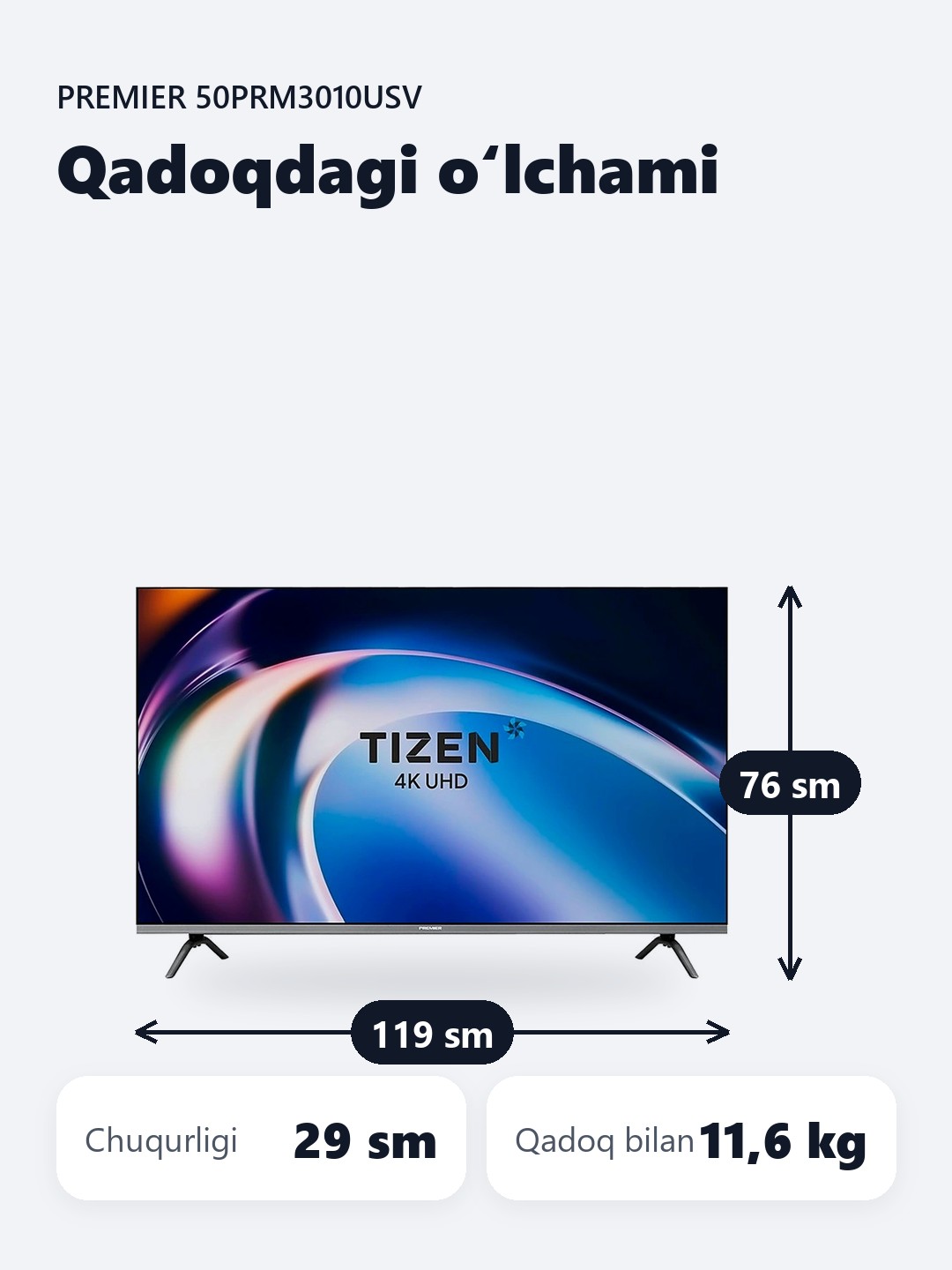 Smart TV Premier 50PRM3010USV 50"