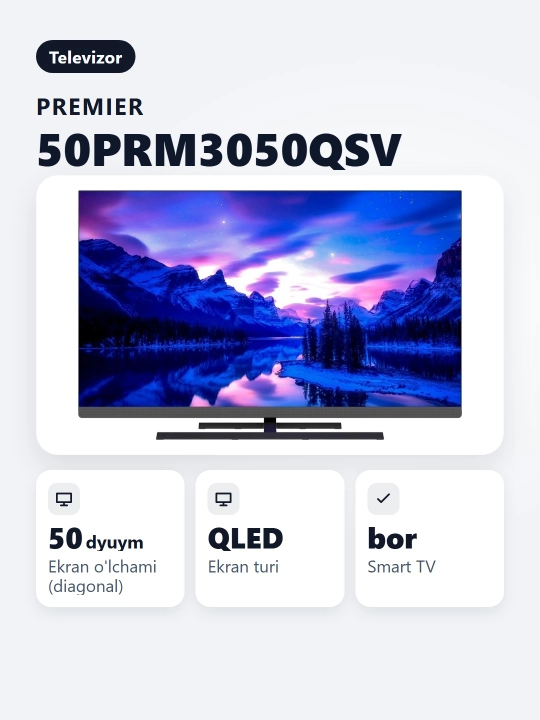 Smart TV Premier 50PRM3050QSV 50"