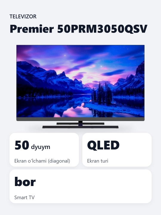 Smart TV Premier 50PRM3050QSV 50"
