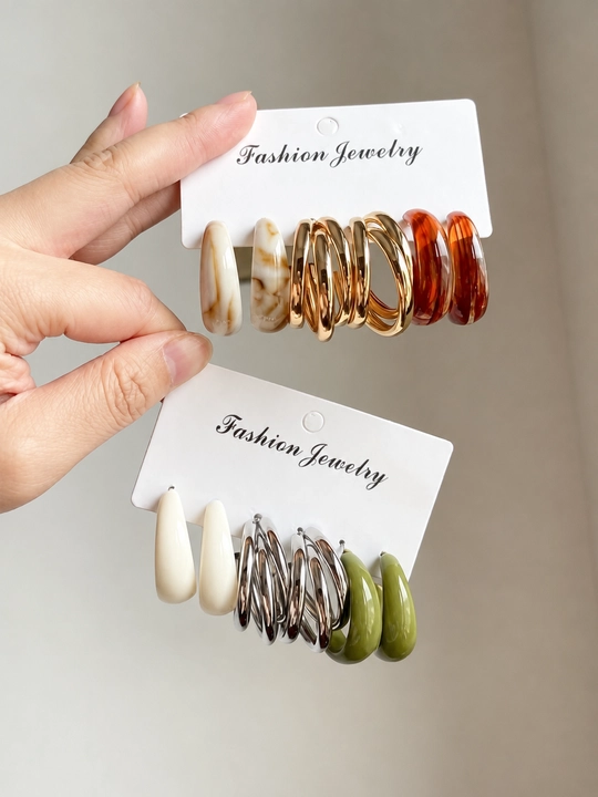 Набор серёг Fashion Jewelry (бижутерия)
