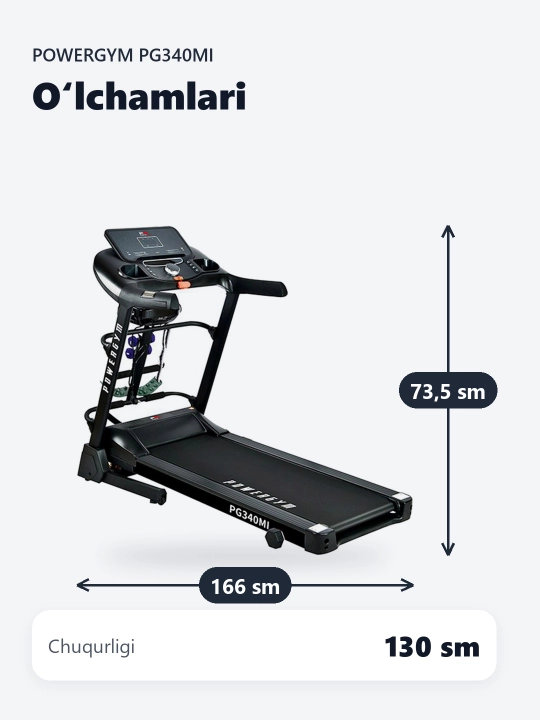 PowerGym PG-340Mi yugurish yo'lakchasi