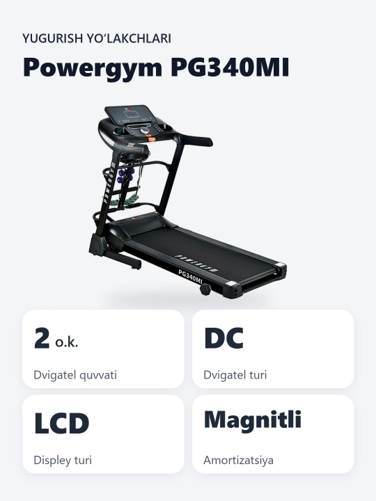 PowerGym PG-340Mi yugurish yo'lakchasi