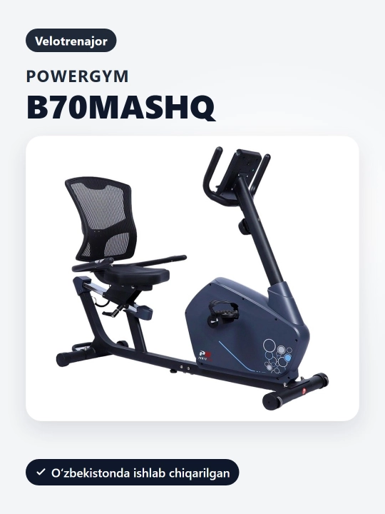 PowerGym B70 mashq velosipedi