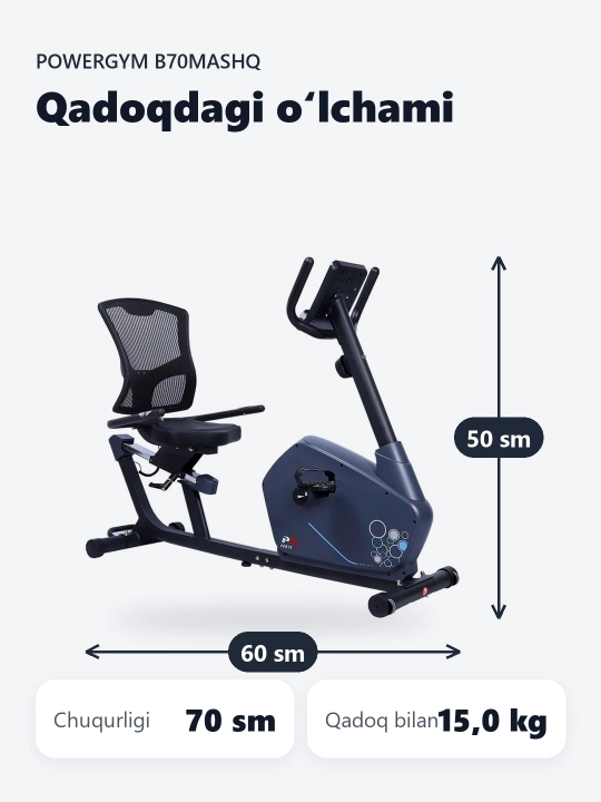 PowerGym B70 mashq velosipedi