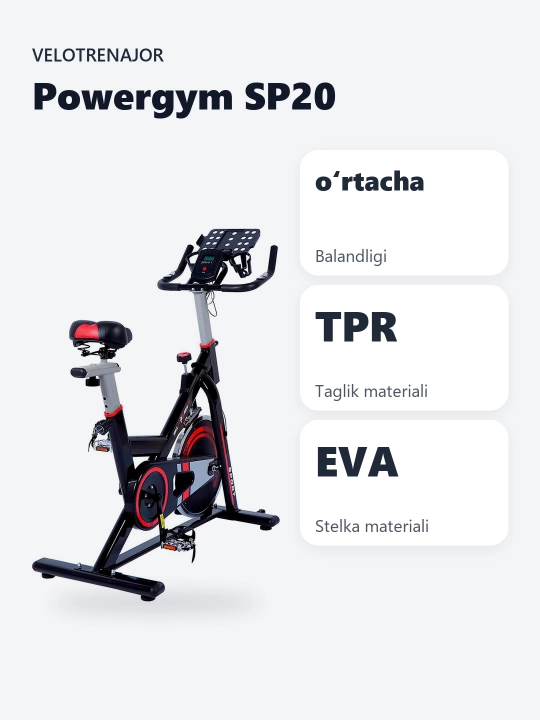 PowerGym SP-20 mashq velosipedi