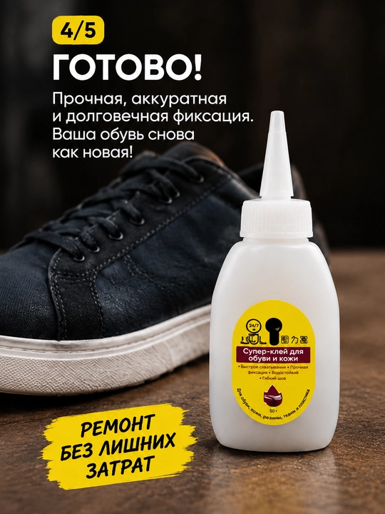 Супер Клей секундный для обуви и прочих деталей