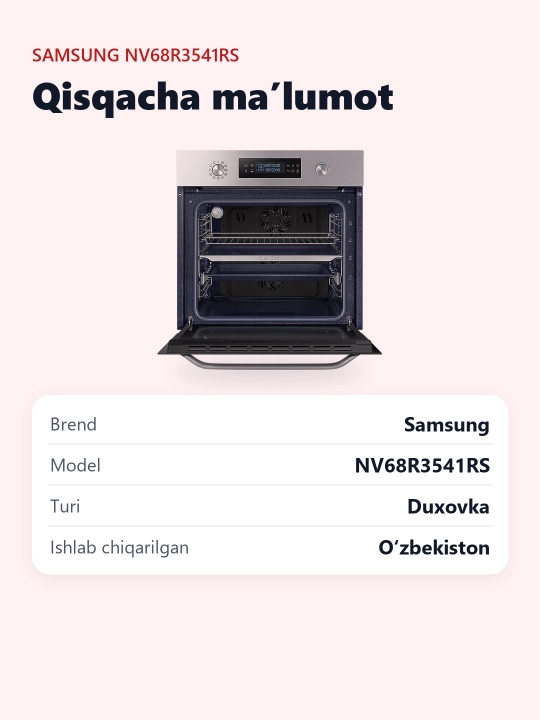 Duxovka Samsung NV68R3541RS